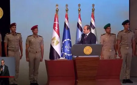 الرئيس السيسي لضباط الجيش: مصر أمانة في رقبتكم.. استعدوا دائما للذود عنها