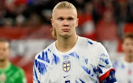 انتقادات تطال هالاند لتصرفاته بعد الخسارة أمام النمسا