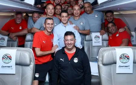 بعثة منتخب مصر تصل القاهرة بعد التأهل لكأس الأمم الأفريقية 2025
