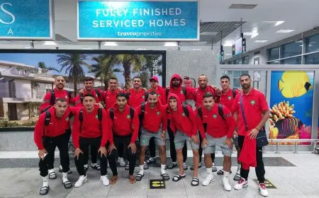 وصول المغرب إلى القاهرة للمشاركة ببطولة إفريقيا للكرة الشاطئية