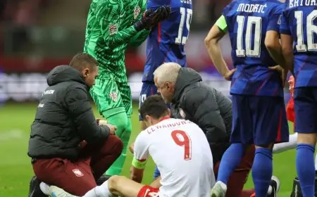 ليفاندوفسكي يثير قلق جمهور برشلونة