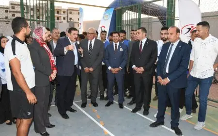 وزير الرياضة يشهد التشغيل التجريبي لمركز التنمية الشبابية