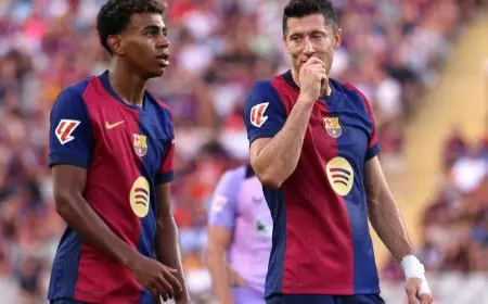 هل يغيب ليفاندوفسكي ويامال عن برشلونة أمام إشبيلية؟