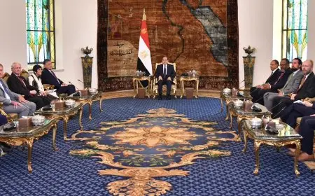 الرئيس السيسي يستقبل وفداً من مجلس النواب الأمريكي من الحزبين الجمهوري والديمقراطي