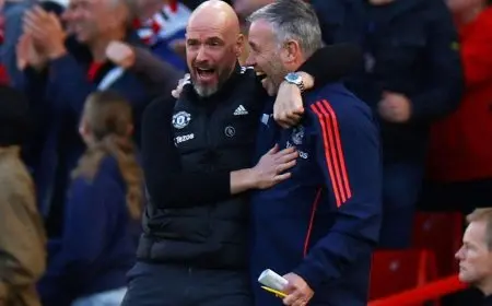 تن هاغ ضمن أفضل 3 مدربين إجراءً للتغييرات في إنجلترا