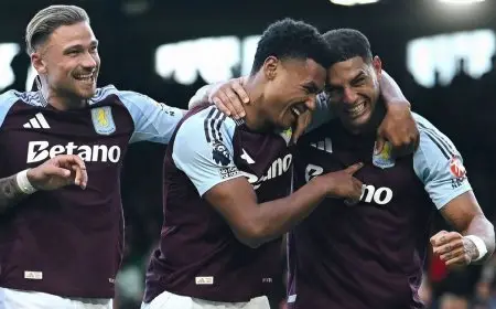 أستون فيلا يقلب الطاولة على فولهام ويرتقي للمركز الرابع