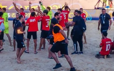 مصر تسحق غانا في افتتاح كأس إفريقيا للكرة الشاطئية