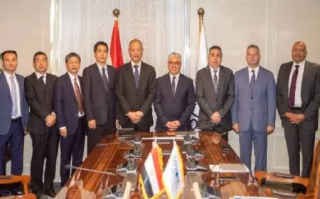 رئيس اقتصادية قناة السويس يبحث التعاون مع وفد مدينة ينجتان الصينية في صناعة النحاس