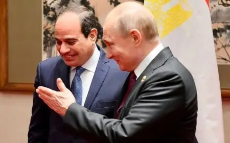 تفاصيل لقاء الرئيس السيسي مع بوتين على هامش «بريكس»