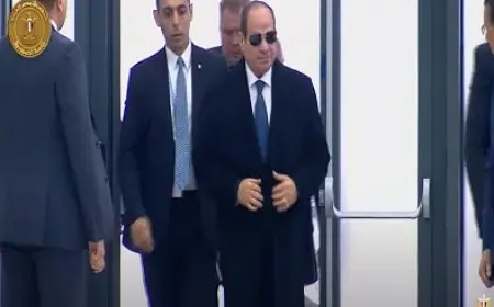 الرئيس السيسي يصل مقر انعقاد قمة دول تجمع بريكس