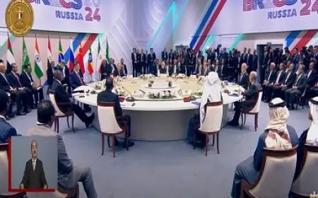 بث مباشر.. الرئيس السيسي يشارك في الجلسة العامة الأولى لقمة تجمع بريكس