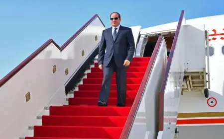 الرئيس السيسي يصل إلى مقر انعقاد قمة بريكس