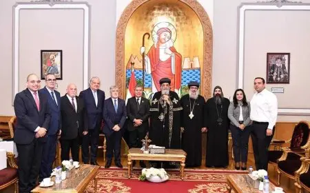 البابا تواضروس الثاني يستقبل وفدا من سفراء أمريكا اللاتينية