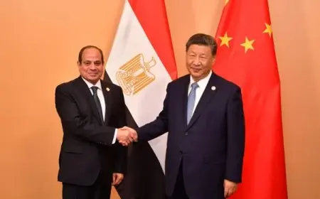 الرئيس السيسي يبحث مع نظيره الصيني التطورات الإقليمية والدولية