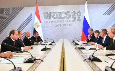 بوتين يستقبل الرئيس السيسي وزعماء دول البريكس خلال مأدبة عشاء بقازان