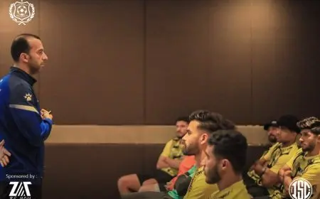 محاضرة تأهيل نفسي للاعبي الإسماعيلي في معسكر قطر