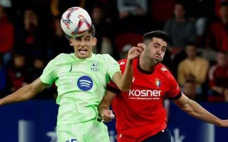 برشلونة يقرر تمديد عقد الظهير الشاب مارتن حتى 2028