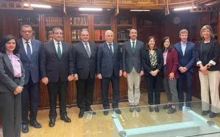 النائب العام يلتقي سكرتير الدولة للعدل الإسباني لبحث التعاون القضائي الدولي