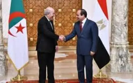 مراسم استقبال رسمية للرئيس الجزائري بقصر الاتحادية