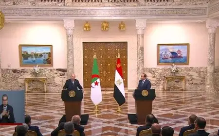 رئيس الجزائر: مصر تعاني أكثر من بقية الدول العربية جراء حرب غزة
