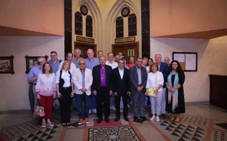 رئيس الطائفة الإنجيلية يلتقي وفد مؤسسة لانجهام من المملكة المتحدة بكلية اللاهوت بالعباسية