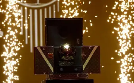 ترتيب أول 10 لاعبين في سباق الكرة الذهبية لعام 2024