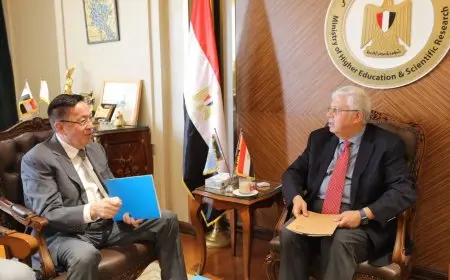 وزير التعليم العالي يبحث دعم التعاون المُشترك مع كازاخستان في مجالات التعليم العالي والبحث العلمي