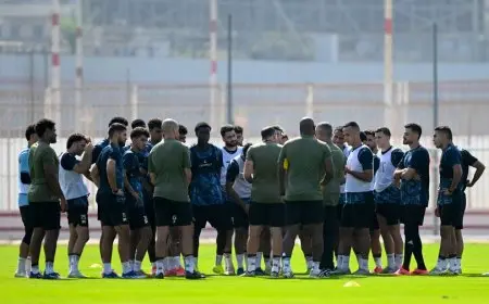 الزمالك يواصل تدريباته استعدادًا لمواجهة البنك الأهلي في الدوري المصري