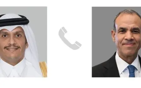 وزير الخارجية يبحث مع نظيره القطري مستجدات العدوان الإسرائيلي على غزة