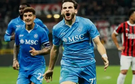 بكتف لوكاكو ومهارة كفارا.. نابولي يهزم ميلان ويعزز تصدره