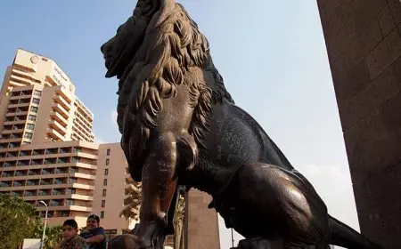 نقيب الفنانين التشكيليين يكشف تفاصيل ما حدث لأسدي قصر النيل: ليس متعمدًا