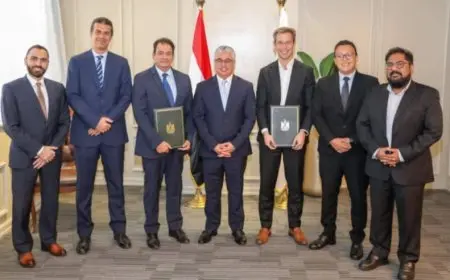 باستثمارات 100 مليون جنيه.. توقيع عقد مشروع شركة بيرل لإنتاج البولي يوريثان بمنطقة السخنة الصناعية