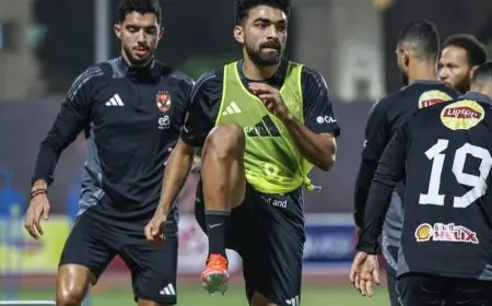 خالد عبد الفتاح يتعافى وينتظم في مران الأهلي