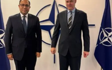 سفير مصر فى بروكسل يبحث مع نائب سكرتير عام حلف الناتو الأوضاع في غزة ولبنان