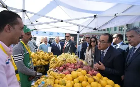 مدبولي يتفقد سوق اليوم الواحد بمحطة الرمل بالإسكندرية