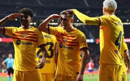 برشلونة يمدد عقد فيرمين لوبيز حتى 2029