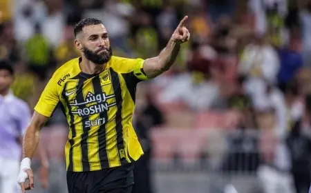 الاتحاد السعودي يكشف تفاصيل إصابة مهاجمه كريم بنزيما