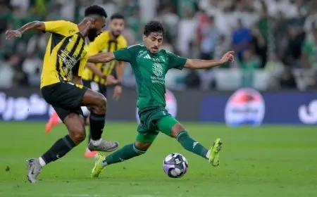 هدف الشهري يحسم الشوط الأول للاتحاد على حساب الأهلي