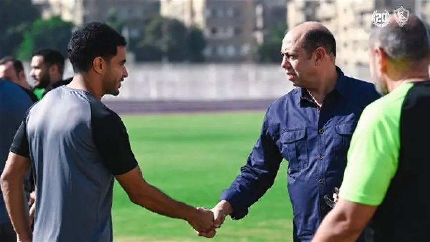 أحمد سليمان وحسين السيد يحضران مباراة الزمالك وبتروجت الودية