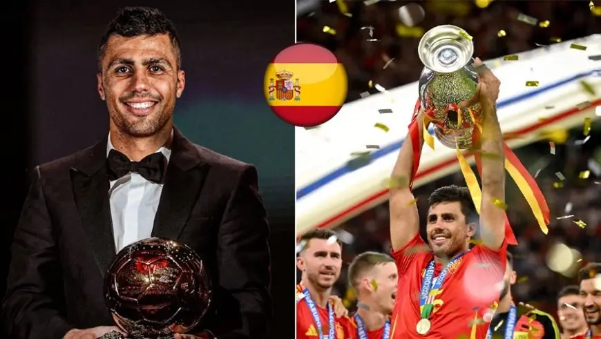 رودري يتوج بجائزة الكرة الذهبية لأفضل لاعب في العالم لعام 2024