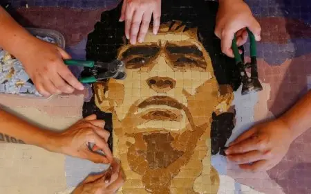 نصب تذكاري ضخم في بوينوس آيرس لإحياء إرث مارادونا