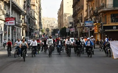 وزير الرياضة ومحافظ القاهرة يشهدان ماراثون القاهرة الرياضي للدراجات