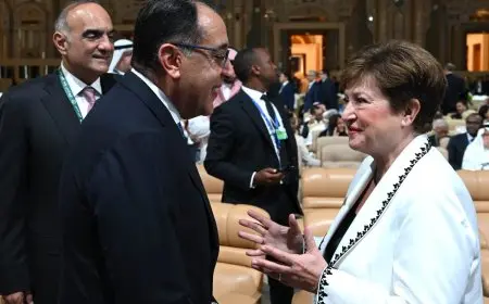 بث مباشر.. مؤتمر صحفي مشترك لرئيس الوزراء مع مديرة صندوق النقد الدولي ومحافظ البنك المركزي