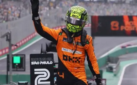 نوريس أول المنطلقين في سباق البرازيل للفورمولا 1