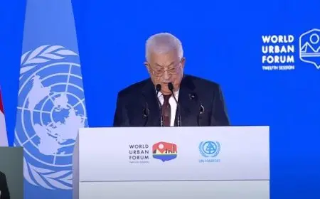 رئيس فلسطين يطالب المجتمع الدولي بمحاسبة إسرائيل على جرائمها