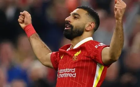 صلاح يتفوق على أساطير الدوري الإنجليزي مثل شيرار وهنري وروني