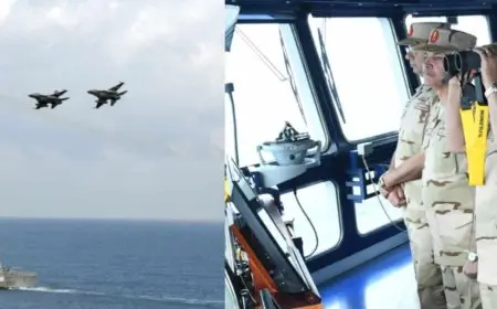 وزير الدفاع يشهد تنفيذ النشاط التدريبي (ردع 2024) باستخدام الذخيرة الحية في مسرح عمليات البحر المتوسط