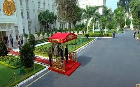 مراسم استقبال رسمية لرئيس جمهورية إستونيا بقصر الاتحادية