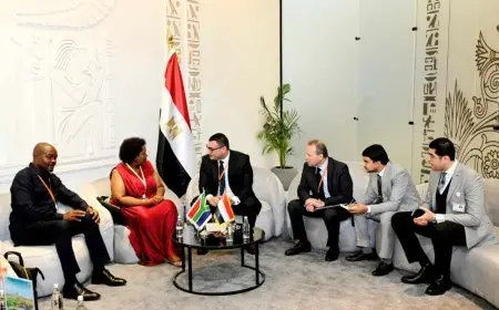 وزير الإسكان يعرض على نظيرته من جنوب إفريقيا التجربة العمرانية المصرية