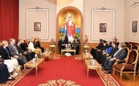 البابا تواضروس خلال استقباله رئيس إستونيا: نصلي لأجل أن يحل السلام وانتهاء الحروب